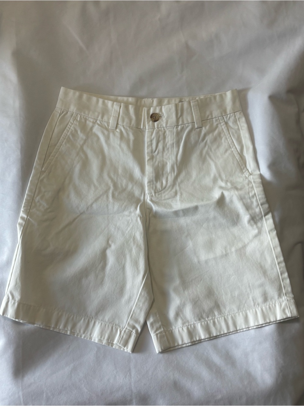 Vineyard Vines Boy’s Off White Colored Summer Twill Shorts Size 8